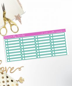 Task Headers P-26 Planner Stickers