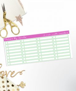 Task Headers P-28 Planner Stickers