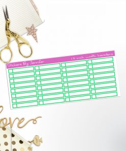 Task Headers P-29 Planner Stickers