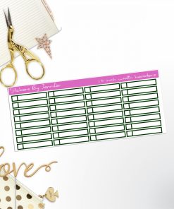 Task Headers P-31 Planner Stickers