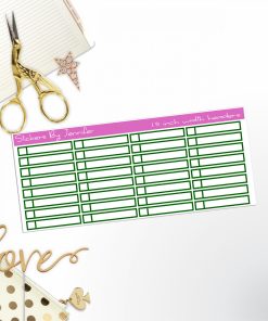 Task Headers P-32 Planner Stickers