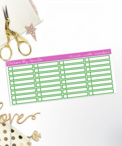 Task Headers P-35 Planner Stickers