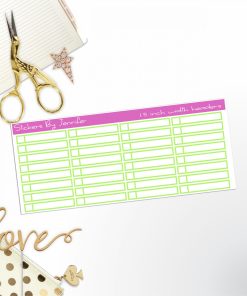 Task Headers P-38 Planner Stickers