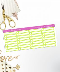 Task Headers P-40 Planner Stickers