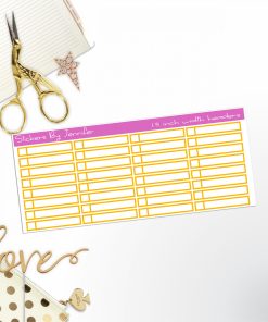 Task Headers P-41 Planner Stickers