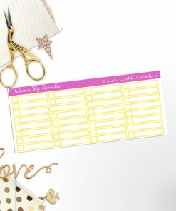 Task Headers P-44 Planner Stickers