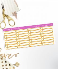 Task Headers P-45 Planner Stickers