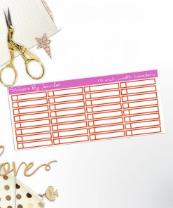 Task Headers P-48 Planner Stickers