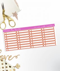 Task Headers P-49 Planner Stickers
