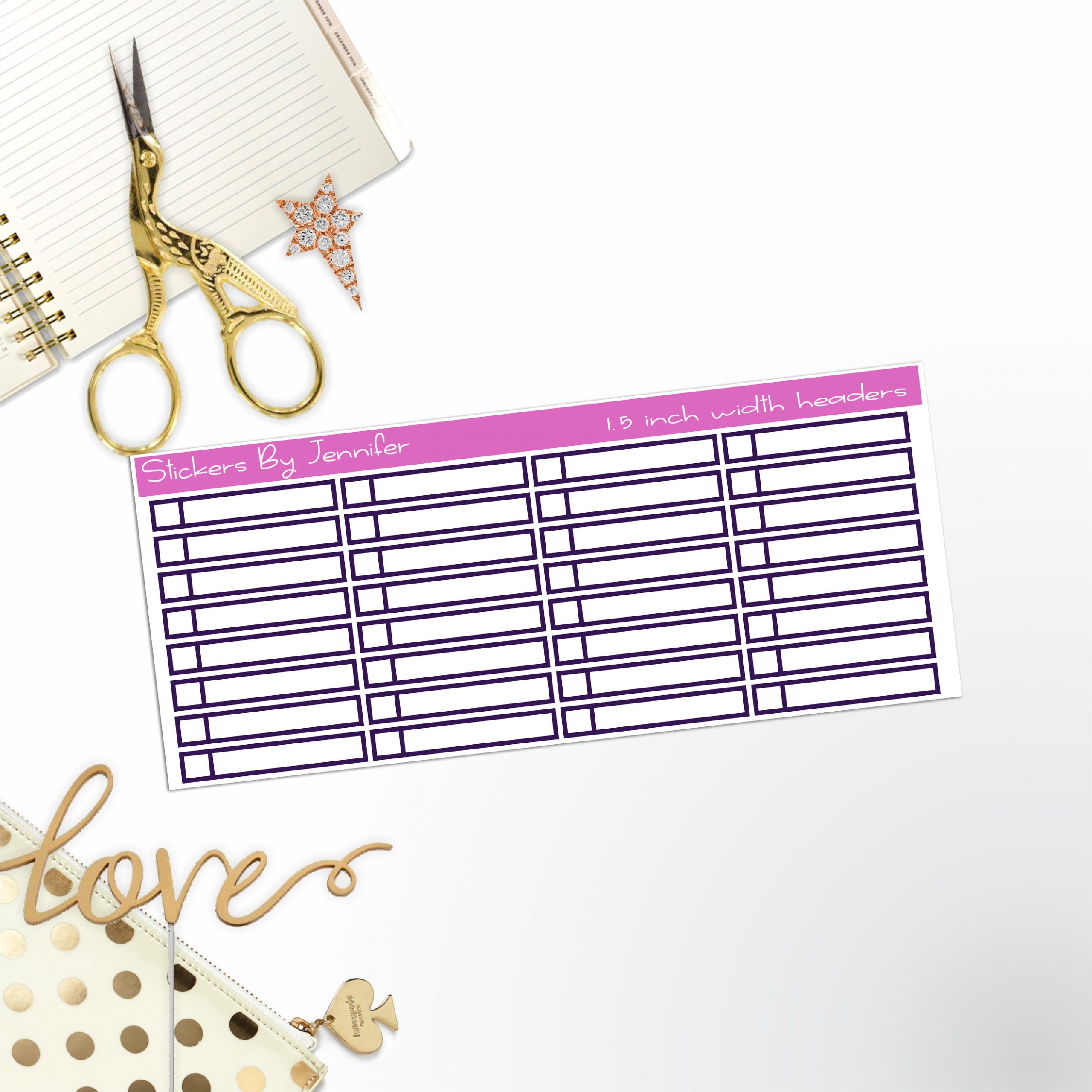 Task Headers,P-5 Planner Stickers