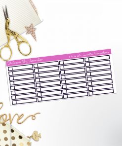 Task Headers,P-6 Planner Stickers