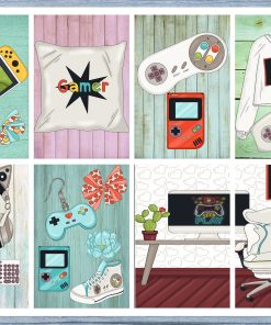 Gamer Full Box Planner Stickers, Big Happy Planner, Erin Condren, Classic Happy Planner