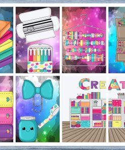 Colorful Crafting Full Box Planner Stickers, Big Happy Planner, Erin Condren, Classic Happy Planner