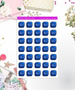 Disney Plus Stickers, Planner Stickers, Journal Stickers, Functional Planner Stickers, Stationary Stickers