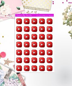 YouTube Stickers, Planner Stickers, Journal Stickers, Functional Planner Stickers, Stationary Stickers
