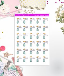 Spring Cleaning Stickers, Planner Stickers, Journal Stickers, Functional Planner Stickers, Stationary Stickers