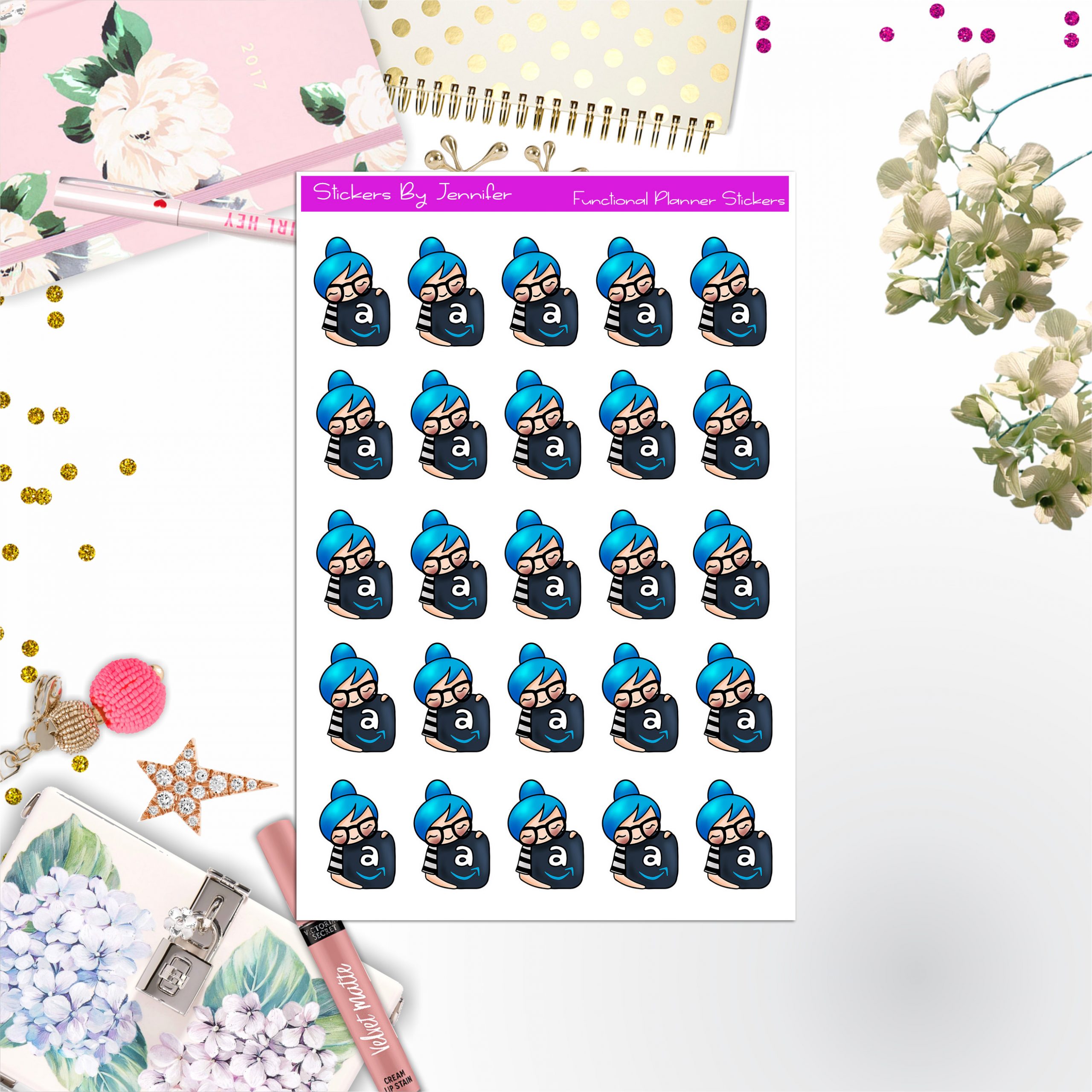 Amazon Stickers, Planner Stickers, Journal Stickers, Functional Planner Stickers, Stationary Stickers
