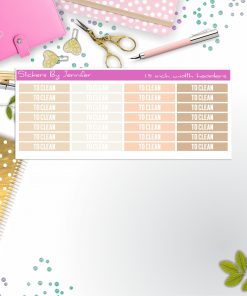 To Clean 023 Planner Headers, Planner Stickers, Journal Stickers, Functional Planner Stickers, Stationary Stickers