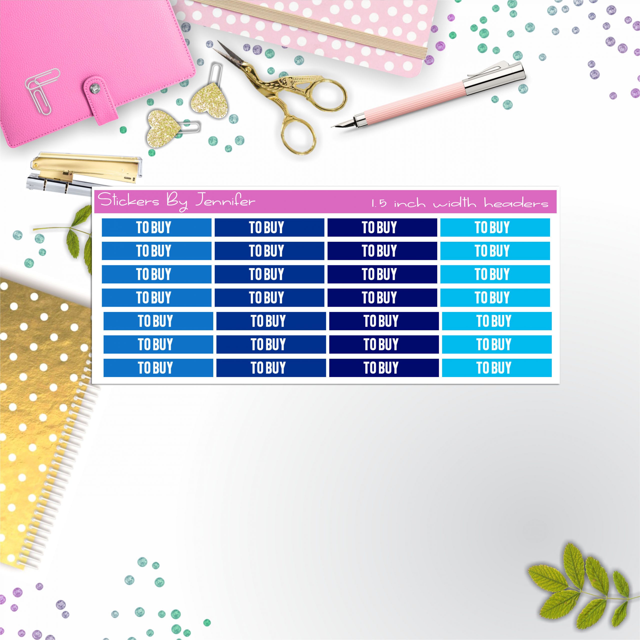 To Buy 028 Planner Headers, Planner Stickers, Journal Stickers, Functional Planner Stickers, Stationary Stickers