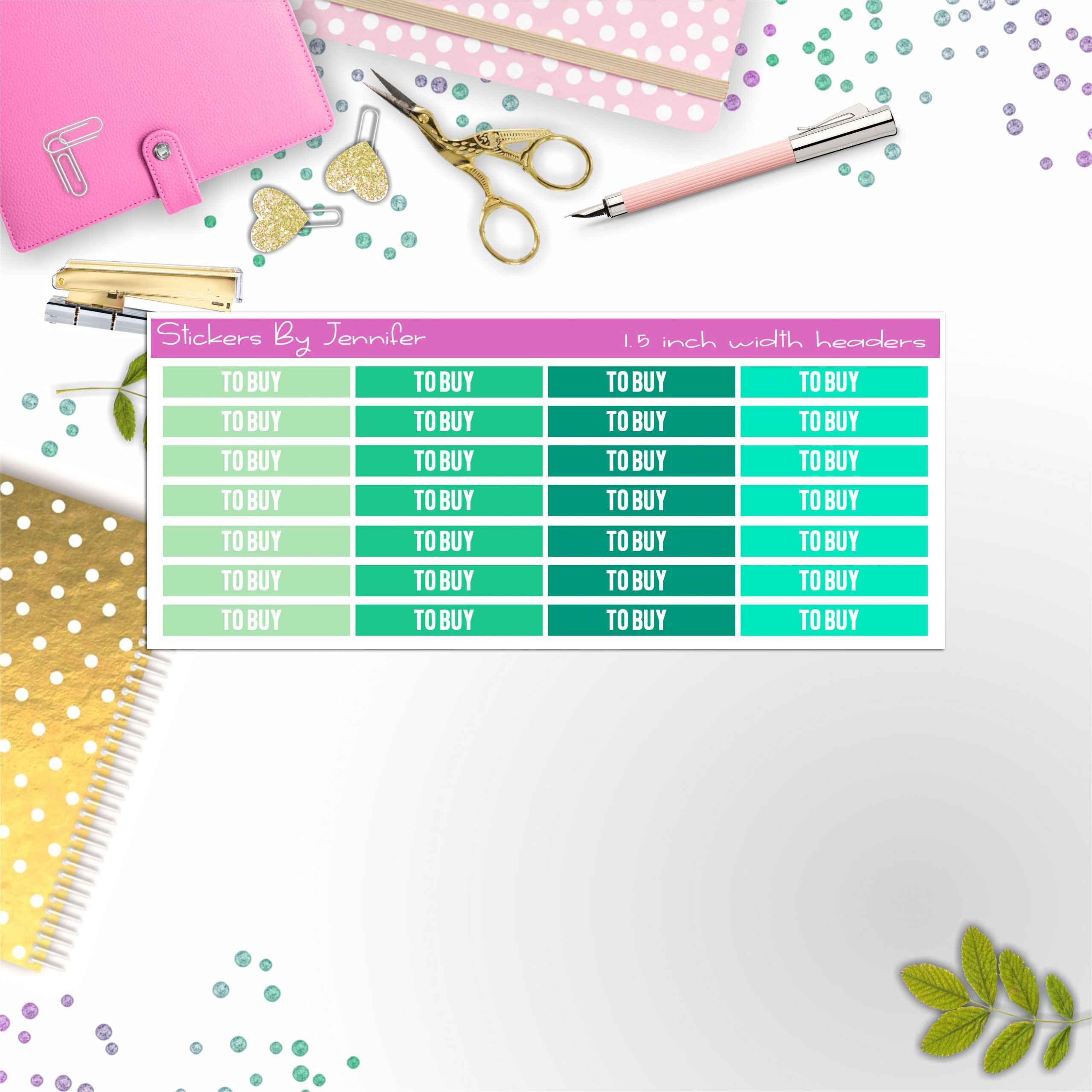 To Buy 032 Planner Headers, Planner Stickers, Journal Stickers, Functional Planner Stickers, Stationary Stickers
