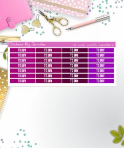 To Buy 041 Planner Headers, Planner Stickers, Journal Stickers, Functional Planner Stickers, Stationary Stickers
