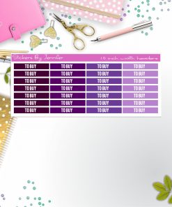 To Buy 042 Planner Headers, Planner Stickers, Journal Stickers, Functional Planner Stickers, Stationary Stickers