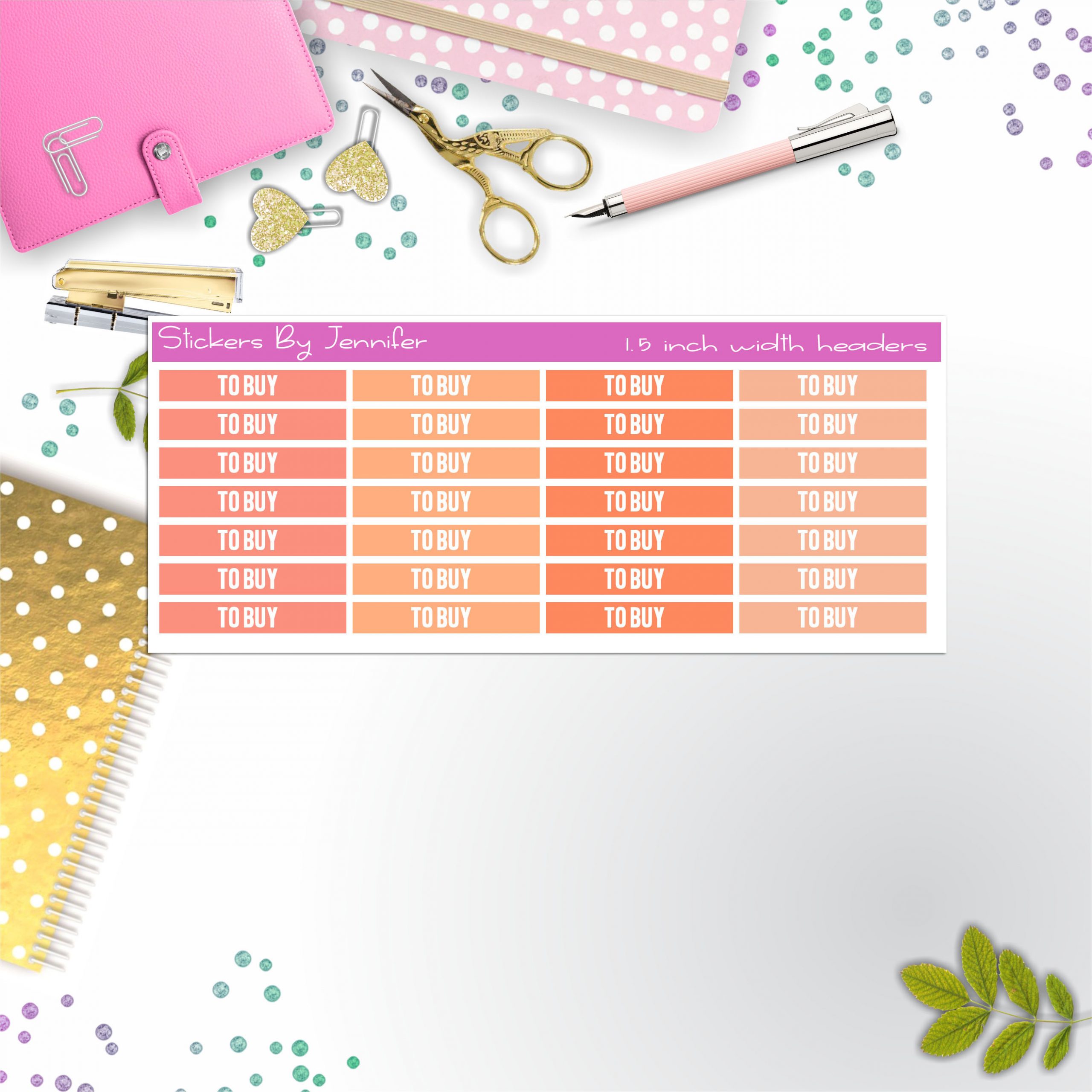 To Buy 047 Planner Headers, Planner Stickers, Journal Stickers, Functional Planner Stickers, Stationary Stickers