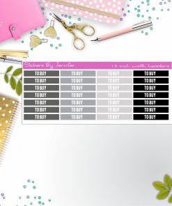 To Buy 050 Planner Headers, Planner Stickers, Journal Stickers, Functional Planner Stickers, Stationary Stickers