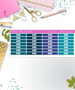 Work 080 Planner Headers, Planner Stickers, Journal Stickers, Functional Planner Stickers, Stationary Stickers