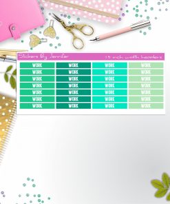 Work 082 Planner Headers, Planner Stickers, Journal Stickers, Functional Planner Stickers, Stationary Stickers