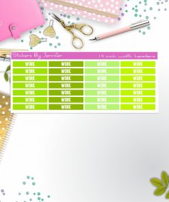 Work 085 Planner Headers, Planner Stickers, Journal Stickers, Functional Planner Stickers, Stationary Stickers