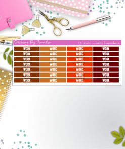 Work 088 Planner Headers, Planner Stickers, Journal Stickers, Functional Planner Stickers, Stationary Stickers