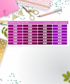 Work 091 Planner Headers, Planner Stickers, Journal Stickers, Functional Planner Stickers, Stationary Stickers
