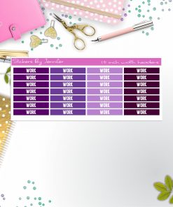 Work 092 Planner Headers, Planner Stickers, Journal Stickers, Functional Planner Stickers, Stationary Stickers
