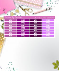 Work 093 Planner Headers, Planner Stickers, Journal Stickers, Functional Planner Stickers, Stationary Stickers