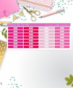 Work 094 Planner Headers, Planner Stickers, Journal Stickers, Functional Planner Stickers, Stationary Stickers