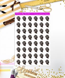 Hair Cut Icon Stickers, Planner Stickers, Journal Stickers, Functional Planner Stickers, Stationary Stickers