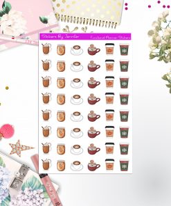 Coffee Stickers, Planner Stickers, Journal Stickers, Functional Planner Stickers, Stationary Stickers