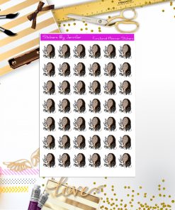 Facial Icon Stickers, Planner Stickers, Journal Stickers, Functional Planner Stickers, Stationary Stickers