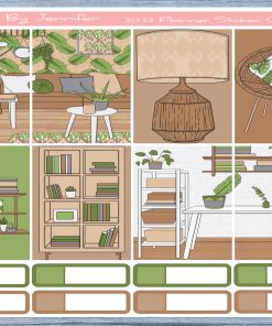 Tropical Full Box Planner Stickers, Big Happy Planner, Erin Condren, Classic Happy Planner