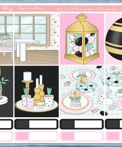 Easter Full Box Planner Stickers, Big Happy Planner, Erin Condren, Classic Happy Planner