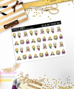 Deco Mini DD043, Planner Stickers, Bullet Journal, Functional Planner Stickers, Stationary Stickers