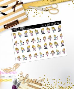 Deco Mini DD047, Planner Stickers, Bullet Journal, Functional Planner Stickers, Stationary Stickers