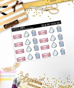 Deco Mini DD070, Planner Stickers, Bullet Journal, Functional Planner Stickers, Stationary Stickers