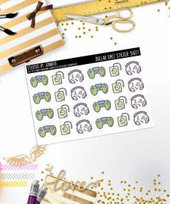 Deco Mini DD075, Planner Stickers, Bullet Journal, Functional Planner Stickers, Stationary Stickers