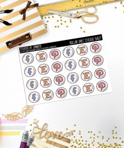 Deco Mini DD081, Planner Stickers, Bullet Journal, Functional Planner Stickers, Stationary Stickers
