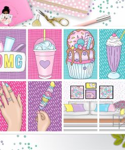 Girls Day  Full Box Planner Stickers, Big Happy Planner, Erin Condren, Classic Happy Planner