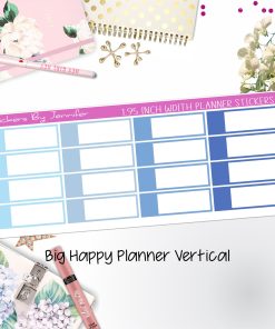Appointment Labels 1.95 inch Width Quarter Boxes 704 for Big Happy Planner Vertical Planner Stickers