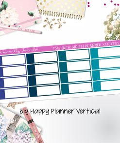 Appointment Labels 1.95 inch Width Quarter Boxes 705 for Big Happy Planner Vertical Planner Stickers