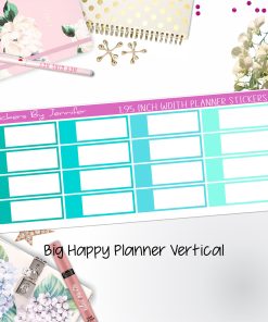 Appointment Labels 1.95 inch Width Quarter Boxes 706 for Big Happy Planner Vertical Planner Stickers